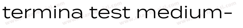 termina test medium字体转换